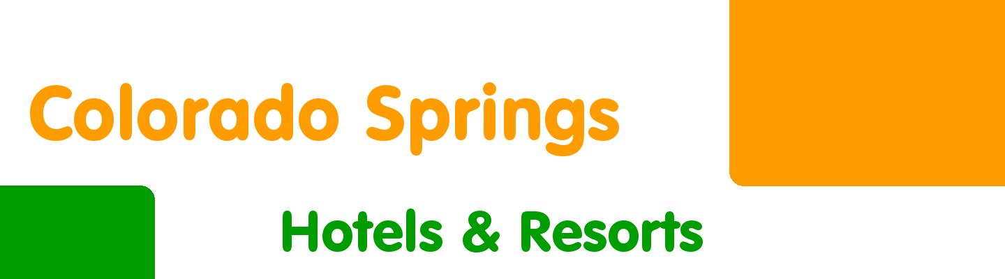 Best hotels & resorts in Colorado Springs - Rating & Reviews